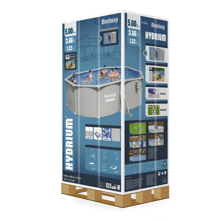 Piscina Bestway Ovalada Hydrium Filtro+Acces 5.00x3.66x1.22m