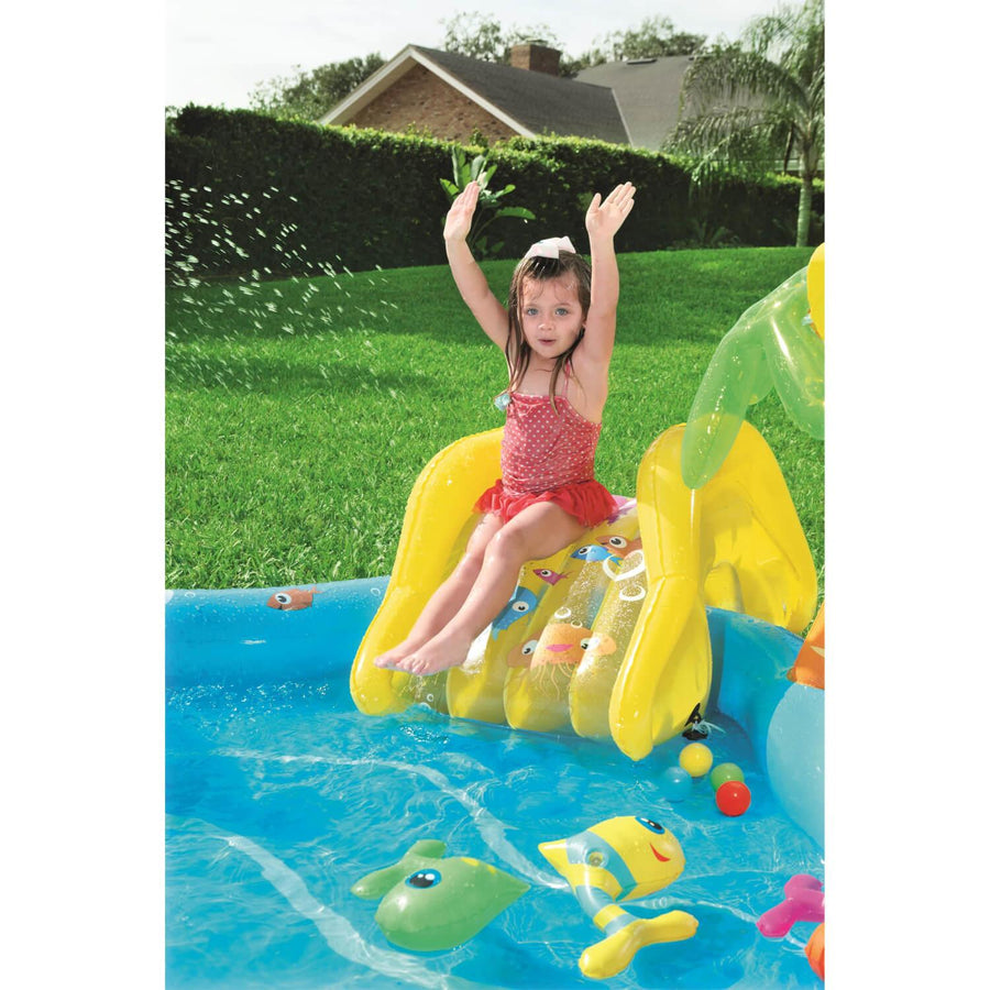 Piscina Y Juegos Inflable Sea Life 2.80Mx2.57Mx87Cms Bestway